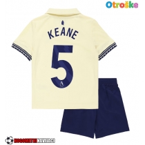 Otroške Nogometnih dresov Everton Michael Keane #5 Gostujoči 2025-26 Kratki rokavi (+ hlače)